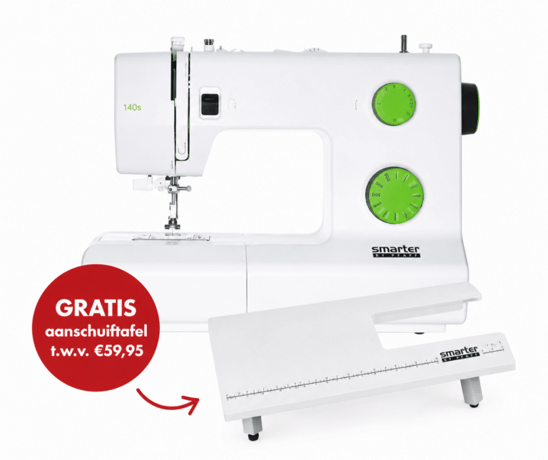 Pfaff Smarter 140S naaimachine met gratis aanschuiftafel