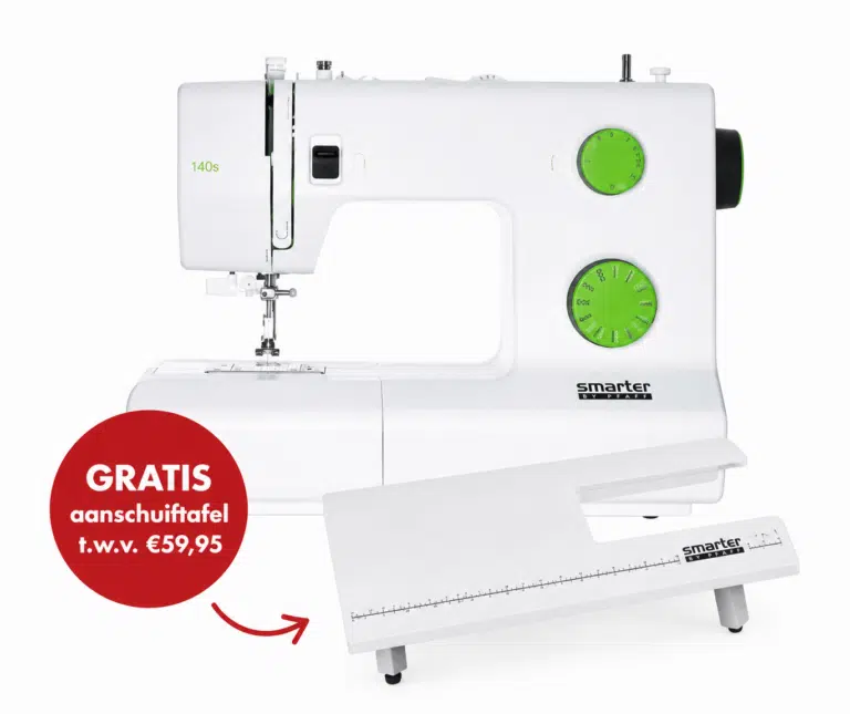 Pfaff Smarter 140S naaimachine met gratis aanschuiftafel