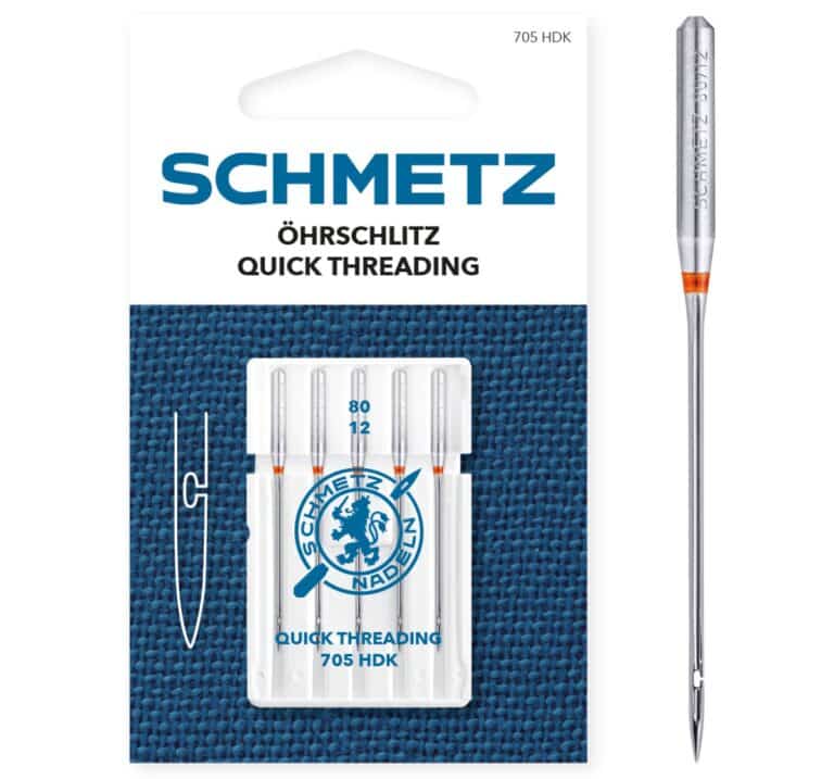 SCHMETZ Quick Threading Needle naald met zijdelingse opening voor eenvoudig inrijgen