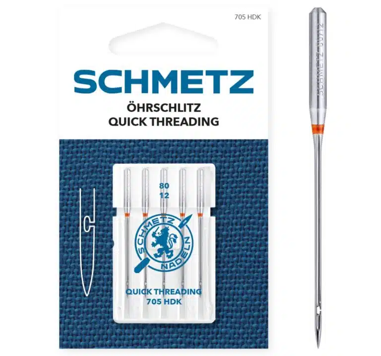 SCHMETZ Quick Threading Needle naald met zijdelingse opening voor eenvoudig inrijgen