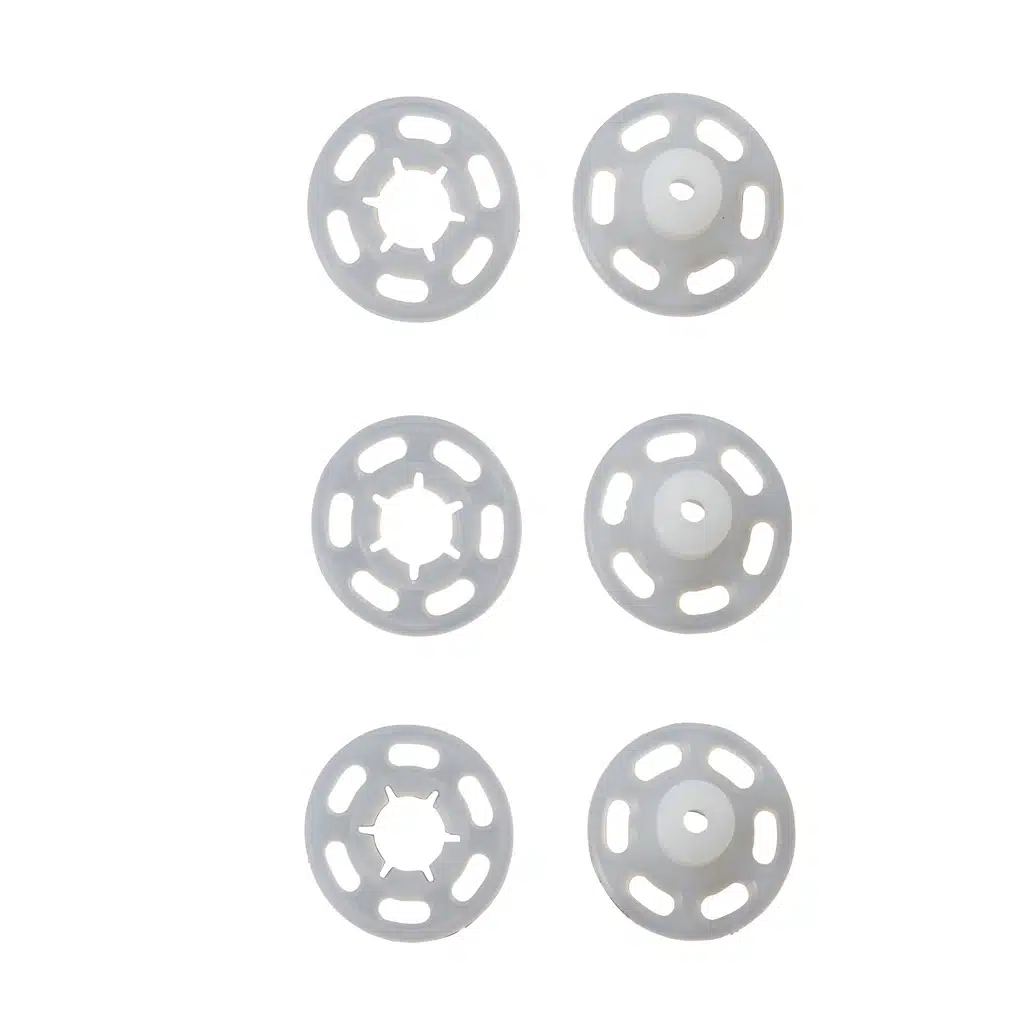 Prym Aannaaidrukknoop kunststof rond 21mm transparant - 6stuks