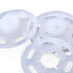 Prym Aannaaidrukknoop kunststof rond 21mm transparant - 6stuks