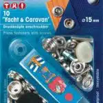 Prym Naaivrijdrukknoop aanschroefbaar 15mm zilver - 10stuks