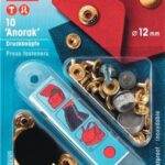 Prym Naaivrijdrukknoop anorak 12mm goud - 10stuks