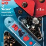 Prym Naaivrijdrukknoop anorak 12mm oudmessing - 10stuks
