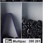 Prym Naaivrijdrukknoop anorak 15mm antraciet - 100stuks