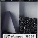 Prym Naaivrijdrukknoop anorak 15mm antraciet - 100stuks