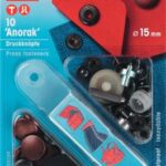 Prym Naaivrijdrukknoop anorak 15mm oud koper - 10stuks