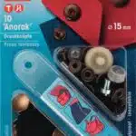 Prym Naaivrijdrukknoop anorak 15mm oudmessing - 10stuks