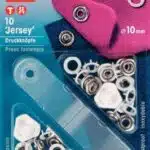 Prym Naaivrijdrukknoop jersey tandring 10mm wit - 10stuks