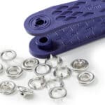 Prym Naaivrijdrukknoop jersey tandring 10mm zilver - 10stuks
