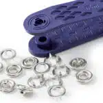 Prym Naaivrijdrukknoop jersey tandring 10mm zilver - 10stuks