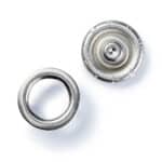 Prym Naaivrijdrukknoop jersey tandring 10mm zilver - 10stuks