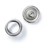 Prym Naaivrijdrukknoop jersey tandring 10mm zilver - 200st