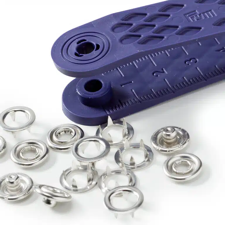 Prym Naaivrijdrukknoop jersey tandring 10mm zilver - 200st