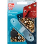 Prym Ringen met schijven 4mm goud