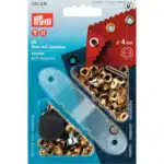 Prym Ringen met schijven 4mm goud