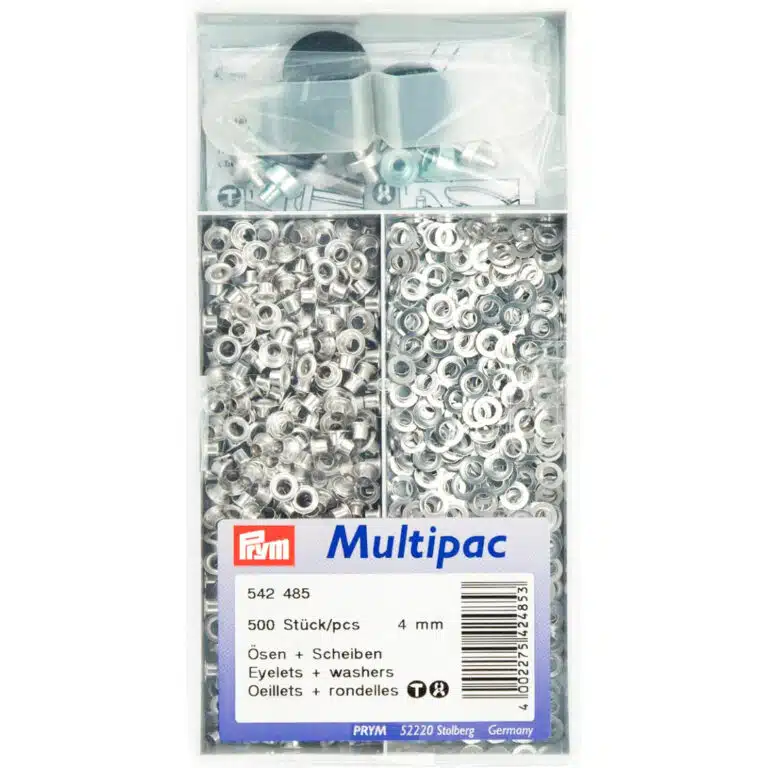 Prym Ringen met schijven 4mm zilver - 500st