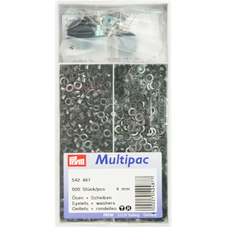 Prym Ringen met schijven 4mm zwart - 500st