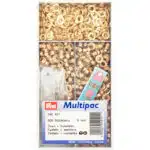 Prym Ringen met schijven 5mm goud 500 stuks
