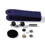 Prym Siernieten messing 9mm zilver-zwart - 24stuks