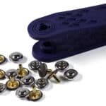 Prym Siernieten messing 9mm zilver-zwart - 24stuks