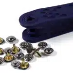 Prym Siernieten messing 9mm zilver-zwart - 24stuks