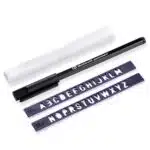Prym wasmarkeerset met strijkbaarband, pen en beletteringstencils