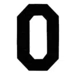 Restyle applicatie cijfers 10cm zwart - 1