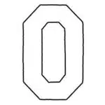 Restyle applicatie cijfers 22cm wit - 1