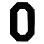 Restyle applicatie cijfers 22cm zwart - 1