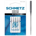 Schmetz Black Super Fine 5 naaimachinenaalden dikte 60
