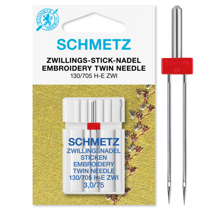 Schmetz Borduren tweeling 1 naald 3.0-75