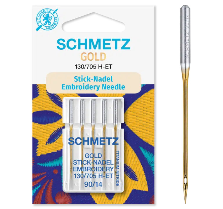 Schmetz Gold borduren 5 naalden 90