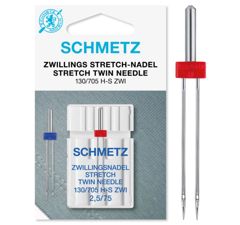 Schmetz Stretch tweeling 1 naald 2.5-75
