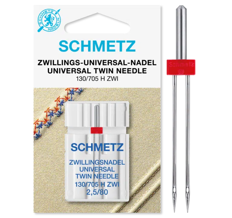 Schmetz Tweeling 1 naald 2.5-80