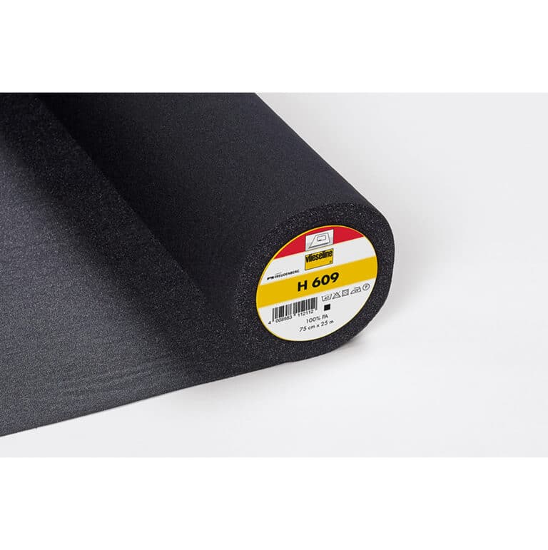 Vlieseline Tussenvoering H609 bi-elastisch 75cm zwart