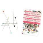 Opry glaskopspelden 100pcs 34mm