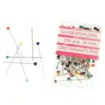 Opry glaskopspelden 100pcs 34mm