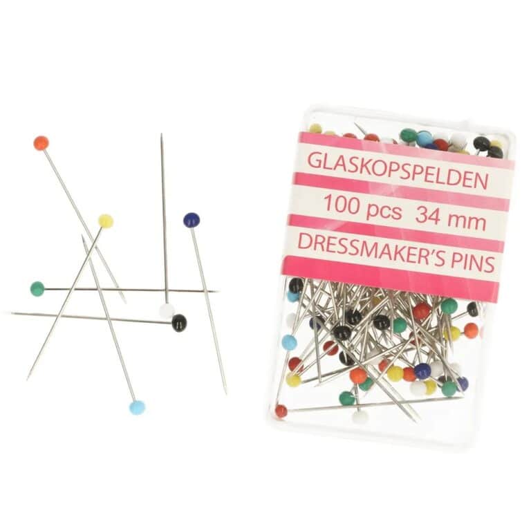 Opry glaskopspelden 100pcs 34mm