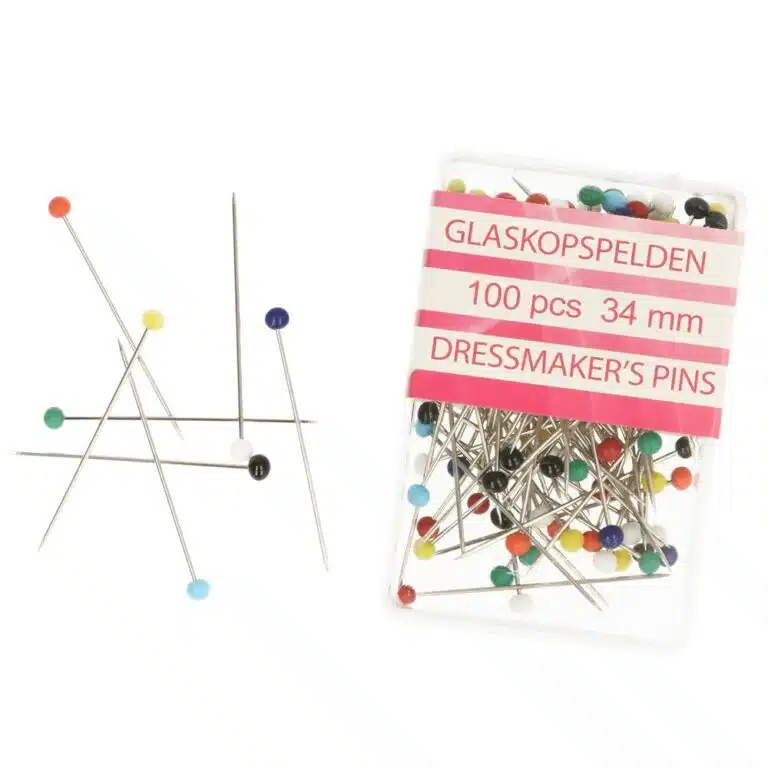 Opry glaskopspelden 100pcs 34mm