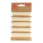 Opry kantkloskant smale bandjes ecru 5x 1 meter