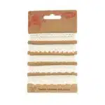 Opry kantkloskant smale bandjes wit 5x 1 meter