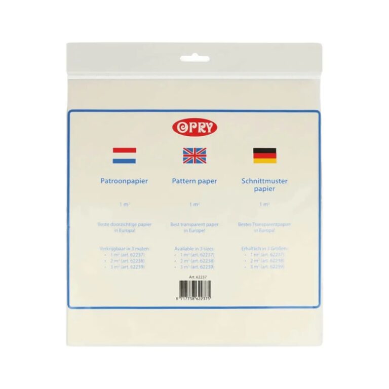 Opry Patroonpapier 1m2 transparant