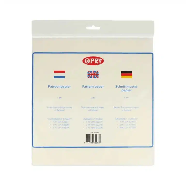 Opry Patroonpapier 1m2 transparant