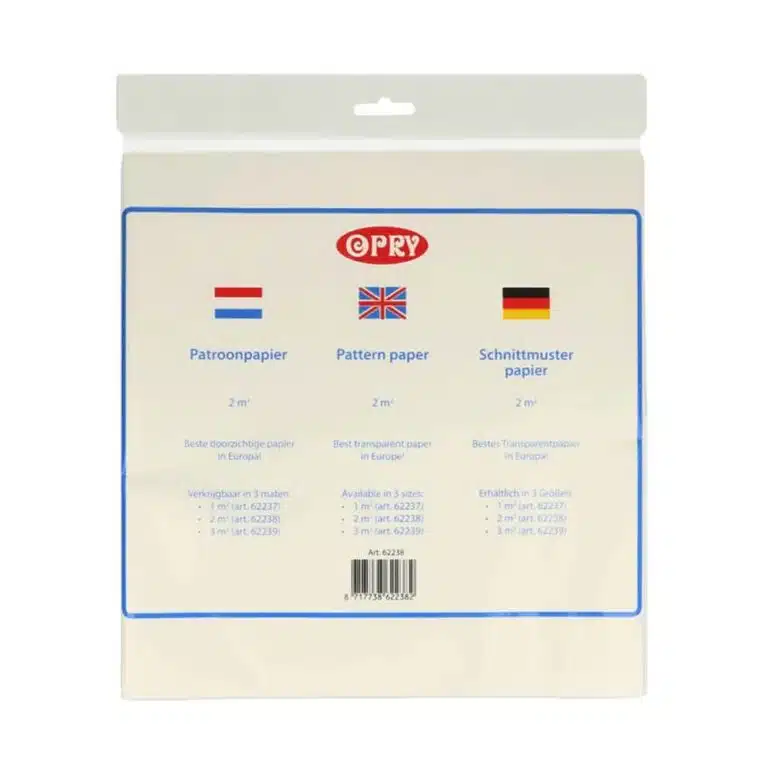 Opry Patroonpapier 2m2 transparant