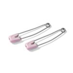 Prym Babyveiligheidsspeld roestvrij staal 55mm roze - 4stuks