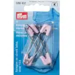 Prym Babyveiligheidsspeld roestvrij staal 55mm roze - 4stuks