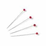 Prym super fine glaskopspelden verenstaaldraad 35x0,40mm rood 5gram