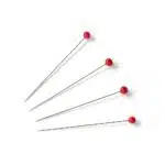 Prym super fine glaskopspelden verenstaaldraad 35x0,40mm rood 5gram